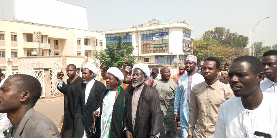 free zakzaky protest in abuja on wed 5 feb 2020 